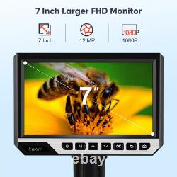 Microscope numérique USB Elikliv avec écran LCD de 7 pouces, grossissement de 2000X et caméra de microscope industriel de 12MP