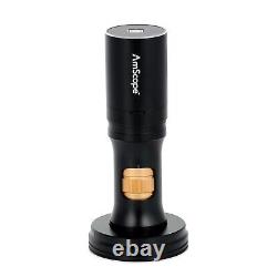 Microscope numérique USB tout-en-un Amscope 0,35X-11,2X avec un support à bras de pilier 8,3MP