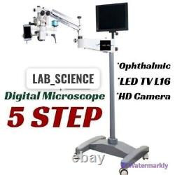 Microscope numérique ophtalmique pour chirurgie avec caméra HD, télévision LED L16