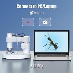 Microscope numérique sans fil Mini WiFi 1080P, caméra de microscope USB 300X pour enfants