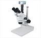Microscope Trinoculaire Stéréo Avec Zoom Numérique 45x Et Caméra 3mp Avec Logiciel De Mesure