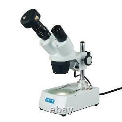Omax 20x-60x 1.3mp Digital Camera Binocular Stereo Student Microscope Deux Lumières