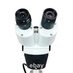 Omax 20x-60x 1.3mp Digital Camera Binocular Stereo Student Microscope Deux Lumières