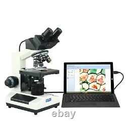 Omax 2500x Intégré 3mp Usb Digital Camera Binocular Compound Kohler Microscope