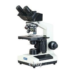 Omax 40x-1000x Microscope Binoculaire Numérique Intégré 3mp Microscope Biologique Composé