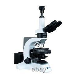 Omax 40x-1000x Plan Trinocular Infinity Polarisant Microscope+5mp Appareil Photo Numérique