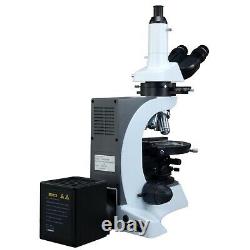 Omax 40x-1000x Plan Trinocular Infinity Polarisant Microscope+5mp Appareil Photo Numérique
