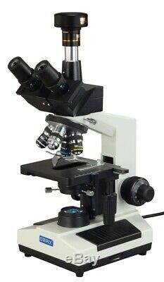 Omax 40x-2000x Composé Darkfield Trinoculaire Led Microscope + Appareil Photo Numérique 10mp