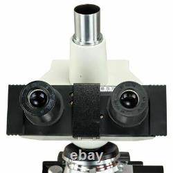 Omax 40x-2000x Digital Lab Microscope À Led Composé Trinoculaire + Appareil Photo Usb 5mp