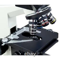 Omax 40x-2500x Biologique Composé Microscope Trinoculaire Avec Appareil Photo Numérique 10mp