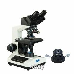 Omax 40x-2500x Caméra Numérique 3mp Intégrée Microscope À Led Composé Darkfield