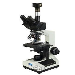 Omax 40x-2500x Darkfield Biologique Microscope Trinoculaire + 5mp Appareil Photo Numérique