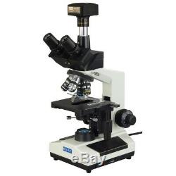 Omax 40x-2500x Led Darkfield Trinoculaire Microscope Composé + 14mp Appareil Photo Numérique
