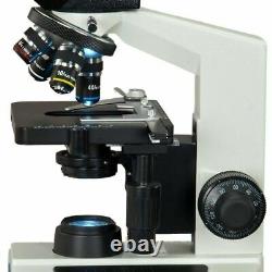 Omax 40x-2500x Microscope Led Composé Binoculaire + Appareil Photo Numérique Usb 3mp