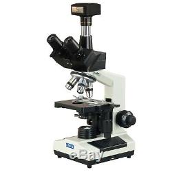 Omax 40x-2500x Phase Contraste Composé Microscope Trinoculaire + 14mp Appareil Photo Numérique