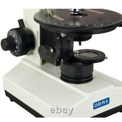 Omax 40x-600x Microscope Polarisant Trinoculaire+bertrand Lens+10mp Appareil Photo Numérique