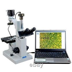 Omax 50x-1000x Microscope Biologique Trinoculaire Inversé Numérique 9mp
