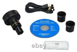 Omax 9 Mp Digital Usb Microscope Camera + Logiciel, Étalonnage Micromètre De Scène