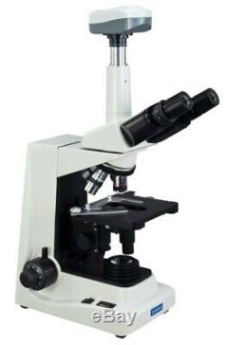 Omax Trinocular Composé Siedentopf Microscope 40x-1600x + 5mp Appareil Photo Numérique