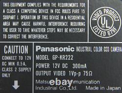 Panasonic Gp-kr222 1/2 Couleur Numérique Ccd-kamera #4608