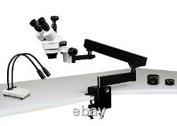 Parco 3.5x-90x Microscope Stéréo Trinoculaire De Zoom Simul-focal, Appareil Photo Numérique 3mp