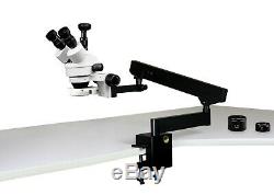 Parco 3.5x-90x Simul-focal Trinocular Zoom Stéréomicroscope, 3mp Appareil Photo Numérique