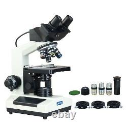 Phase Contraste Microscope Composé Binoculaire 2000x Intégré 3mp Appareil Photo Numérique