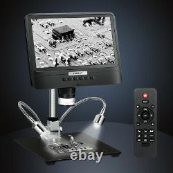 Portable 8.5 LCD 1080p Microscope Numérique 12mp 50x-1300x Caméra 2000mah +remote