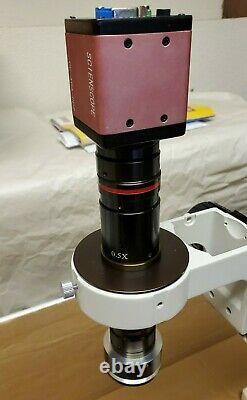 Scienscope Microscope Modèle Mz7 Cc-xga-cd2 Digital Camera Diagnostic Boom Stand