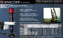 Scienscope Microscope Modèle Mz7 Cc-xga-cd2 Digital Camera Diagnostic Boom Stand