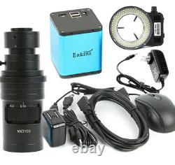 Sony Imx290 Caméra Numérique De Microscope Hdmi + 200x 500x Lens + Led Ring Light USA