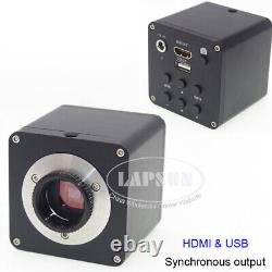 Sortie vidéo synchronisée HDMI et port USB de la caméra de microscope industriel C-mount