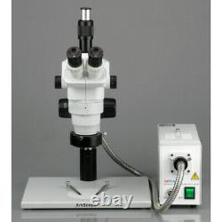 Stéréo Amscope 2x-225x Contrôle Microscope + 5mp Appareil Photo Numérique