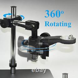 Support de table pour caméra de microscope numérique avec bras double réglable en hauteur pour laboratoire, ensemble de 50 mm.