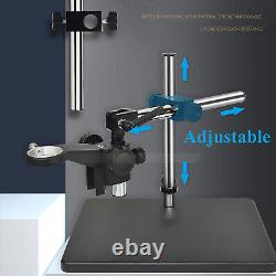 Support de table réglable pour bras stéréo de caméra de microscope de 10 à 265 mm.