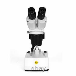 Swift 20x-40x-80x Dual Light 2 Led 3d Stéréo Binoculaire Microscope + Caméra Numérique