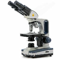 Swift 40-2500x Binocular Lab Compound Microscope Led Light Digital Avec Caméra 5mp