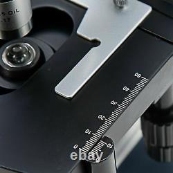 Swift 40x-2500x Binocular Lab Compound Microscope Led Light W 5mp Caméra Numérique
