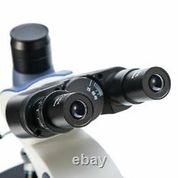 Swift 40x-2500x Lab Microscope Trinoculaire Composé Led Avec Appareil Photo Numérique Usb 5mp