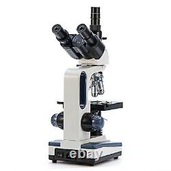 Swift 40x-2500x Microscope Trinoculaire Composé 3d Étape Mécanique Avec Caméra 5mp