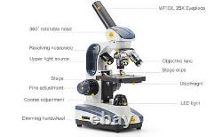 Swift Pro 40x-1000x Microscope Composé Sw200dl Led + Caméra Numérique 1.3mp