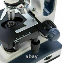 Swift Sw 350t 2500x Biological Lab Microscope Numérique Trinoculaire W Diapositives De Caméras