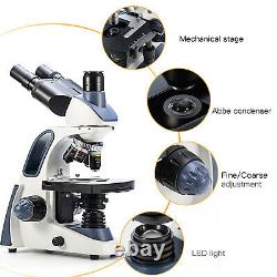 Swift Sw380t 40x-2500x Microscope Trinoculaire Composé De Laboratoire Avec Caméra Numérique 5mp