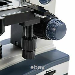 Uk Swift 40x-2500x Led Lab Biological Binocular Compound Microscope W Caméra Usb