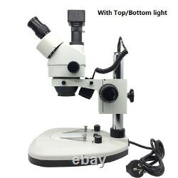 Zoom Microscope Lumineux Trinocular Stereo Digital Microscope Avec Caméra Usb